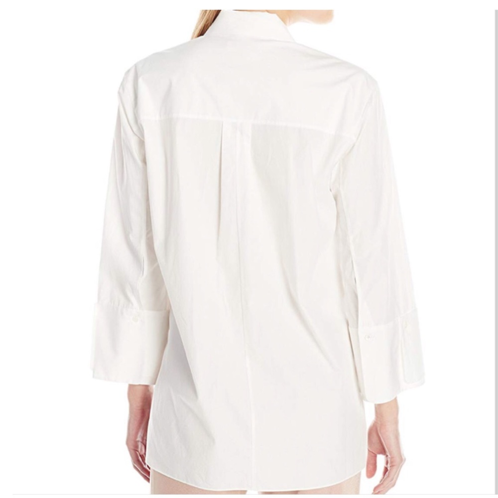 Halston Heritage Wide Cuff Button Front Shirt - image 2